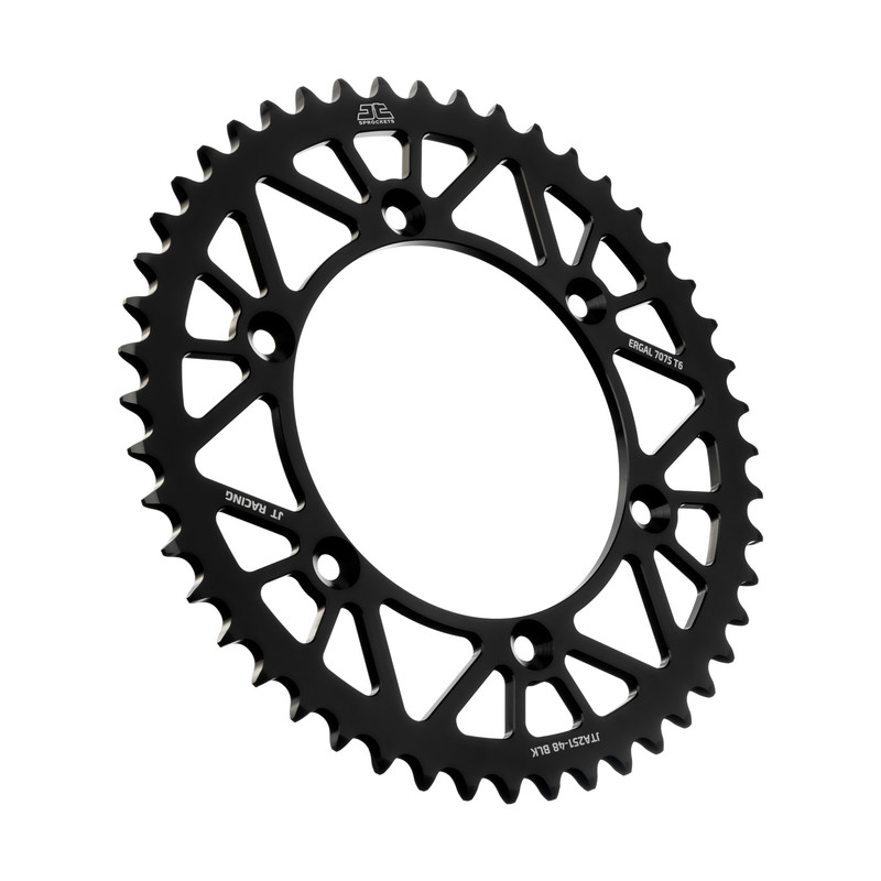 Corona JT ergal RACELITE nera - 48 denti - FANTIC YAMAHA