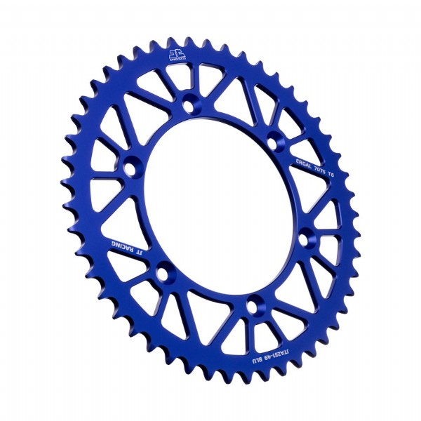 Corona JT ergal RACELITE blu - 49 denti - YAMAHA
