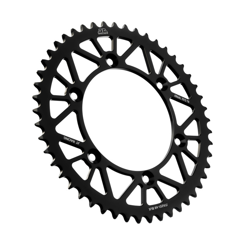 Corona JT ergal RACELITE nera - 49 denti - FANTIC YAMAHA
