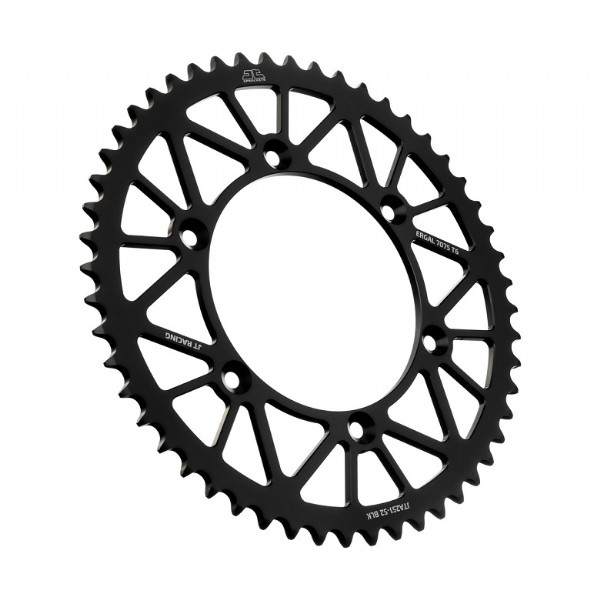 Corona JT ergal RACELITE nera - 52 denti - FANTIC YAMAHA