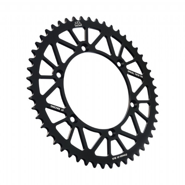 Corona JT ergal RACELITE nera - 51 denti - KAWASAKI SUZUKI