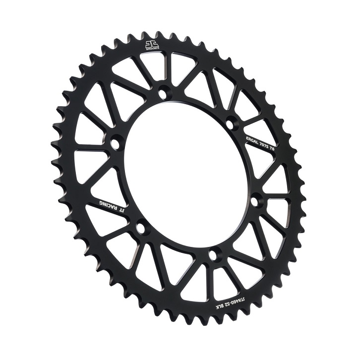 Corona JT ergal RACELITE nera - 52 denti - KAWASAKI SUZUKI