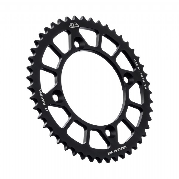 Corona JT ergal RACELITE nera - 47 denti - SUZUKI YAMAHA 80/85