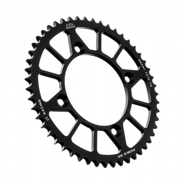 Corona JT ergal RACELITE nera - 51 denti - SUZUKI YAMAHA 80/85