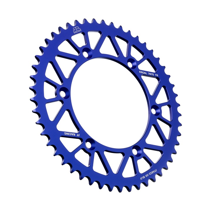 Corona JT ergal RACELITE blu - 50 denti - HUSQVARNA SHERCO SUZUKI