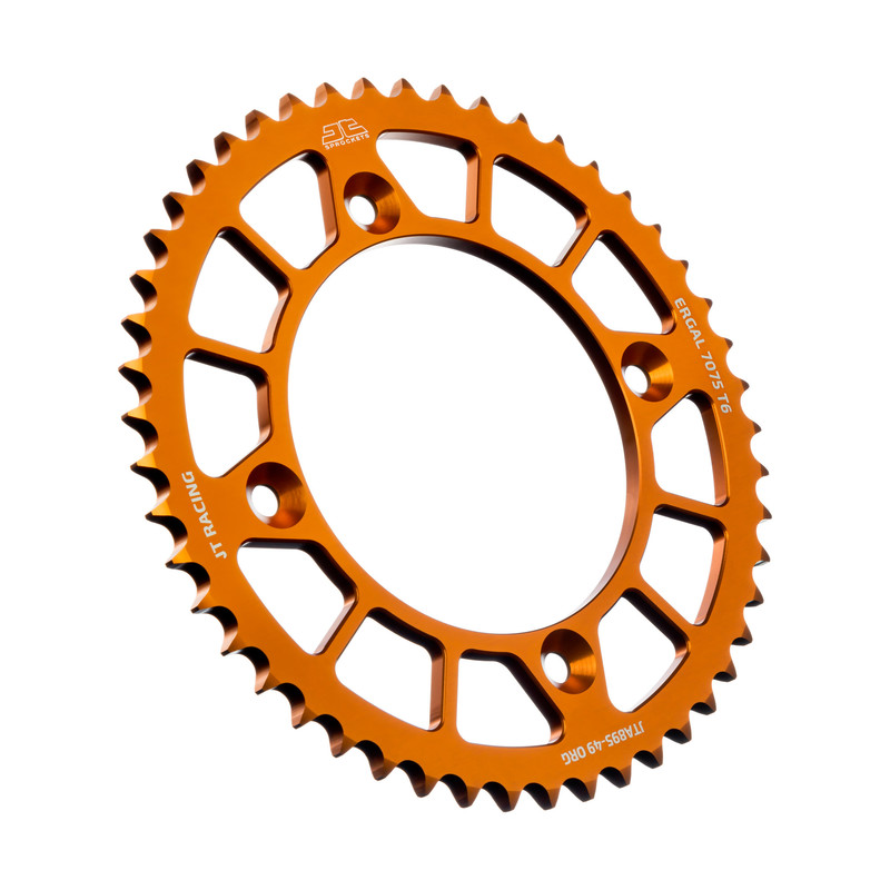 Corona JT ergal RACELITE arancione - 49 denti - 85  SX