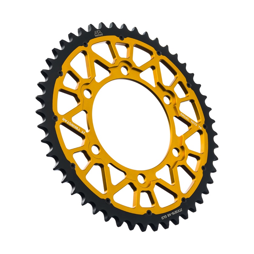 Corona JT TWINSTAR bi-metallo oro - 48 denti - XTZ 700 Tenere