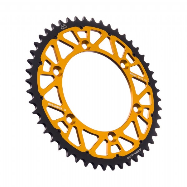 Corona JT TWINSTAR bi-metallo oro - 48 denti - FANTIC  YAMAHA