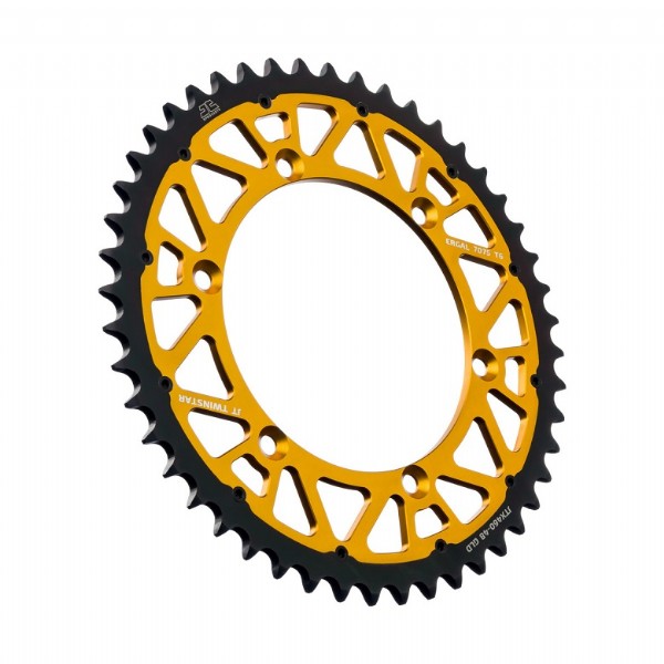 Corona JT TWINSTAR bi-metallo oro - 48 denti - KAWASAKI SUZUKI