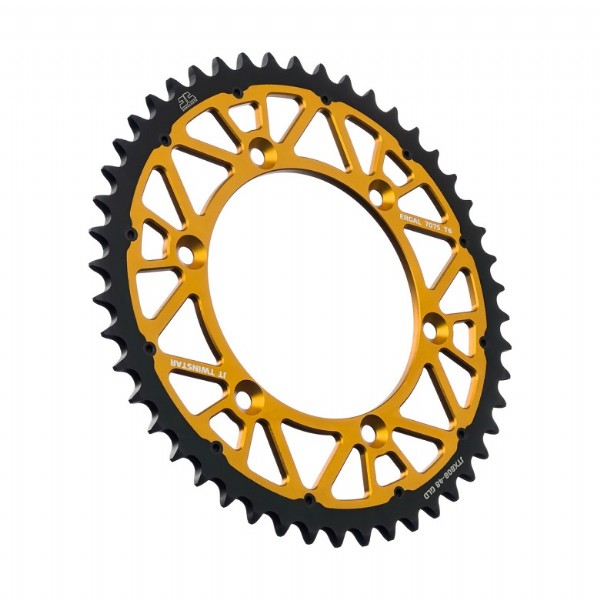 Corona JT TWINSTAR bi-metallo oro - 48 denti - SUZUKI