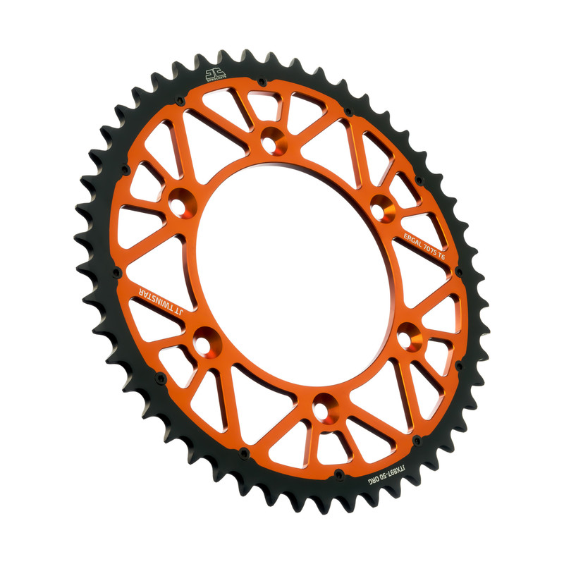 Corona JT TWINSTAR bi-metallo arancione - 50 denti