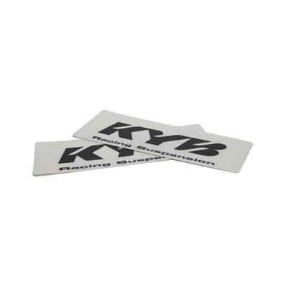Adesivi forcelle logo KYB nero (2 pezzi)