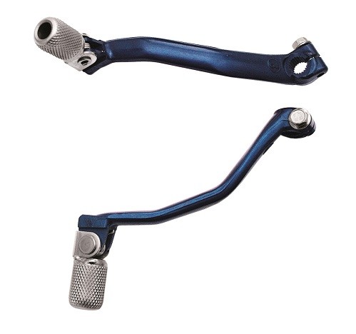 Leva cambio in alluminio forgiato TM blu