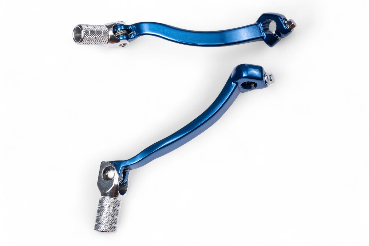 Leva cambio in alluminio forgiato YAMAHA blu