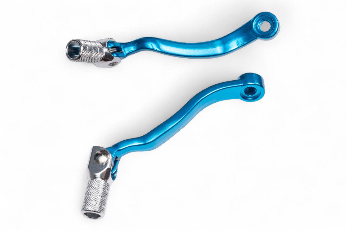 Leva cambio in alluminio forgiato HUSQVARNA azzurro