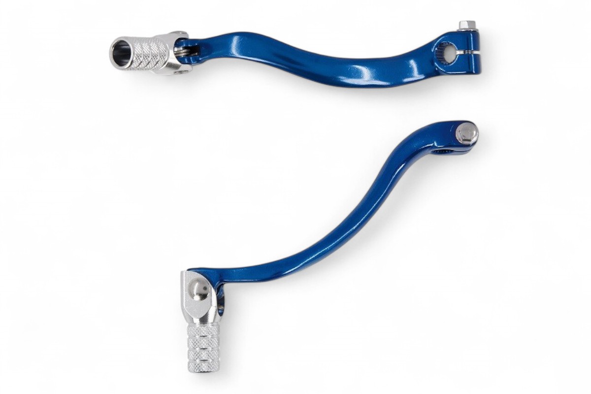 Leva cambio in alluminio forgiato TM blu