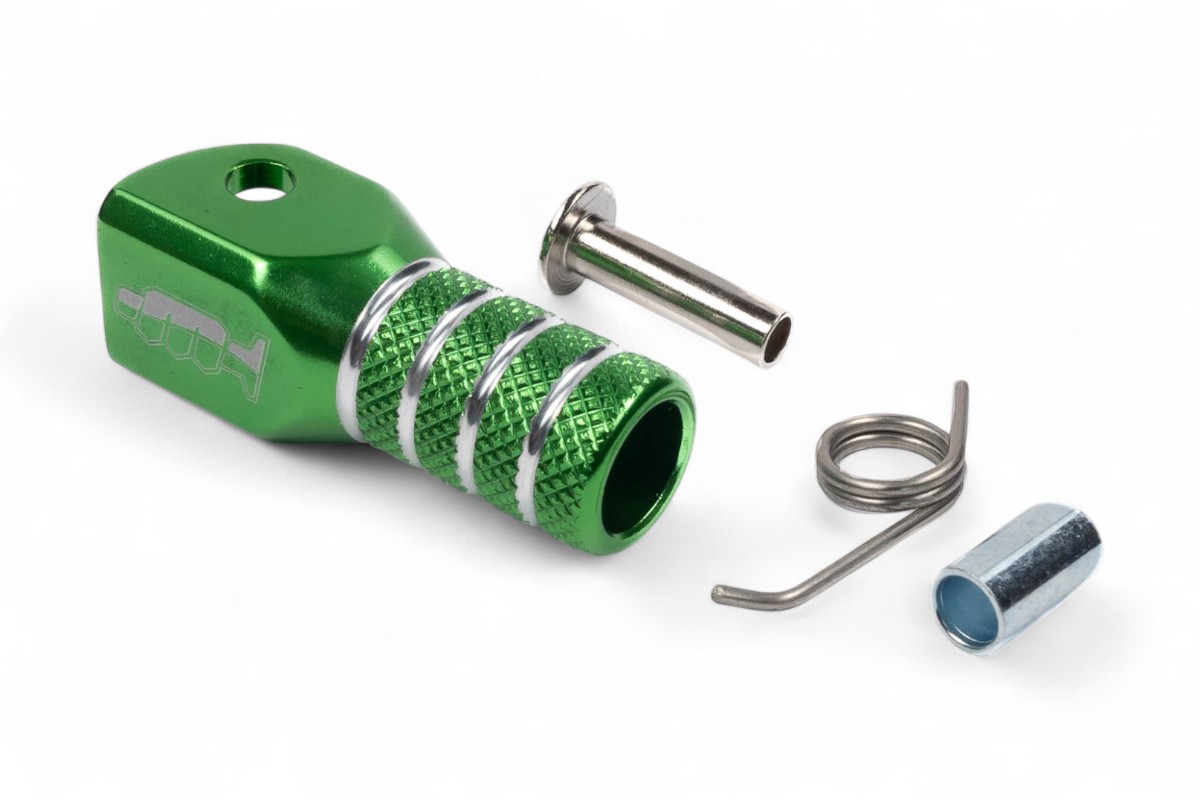 Puntale CNC verde per leve cambio LCA
