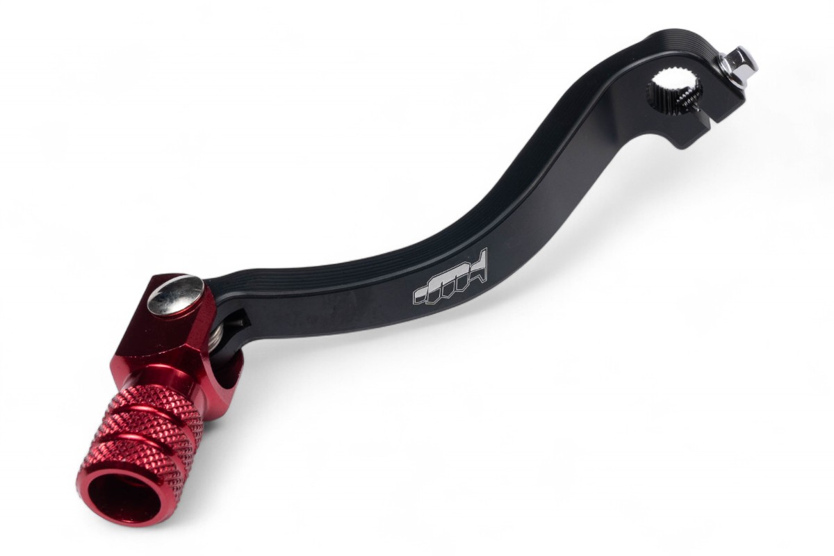 Leva cambio in alluminio CNC CRF 250 R 10-17 - corpo nero, puntale rosso