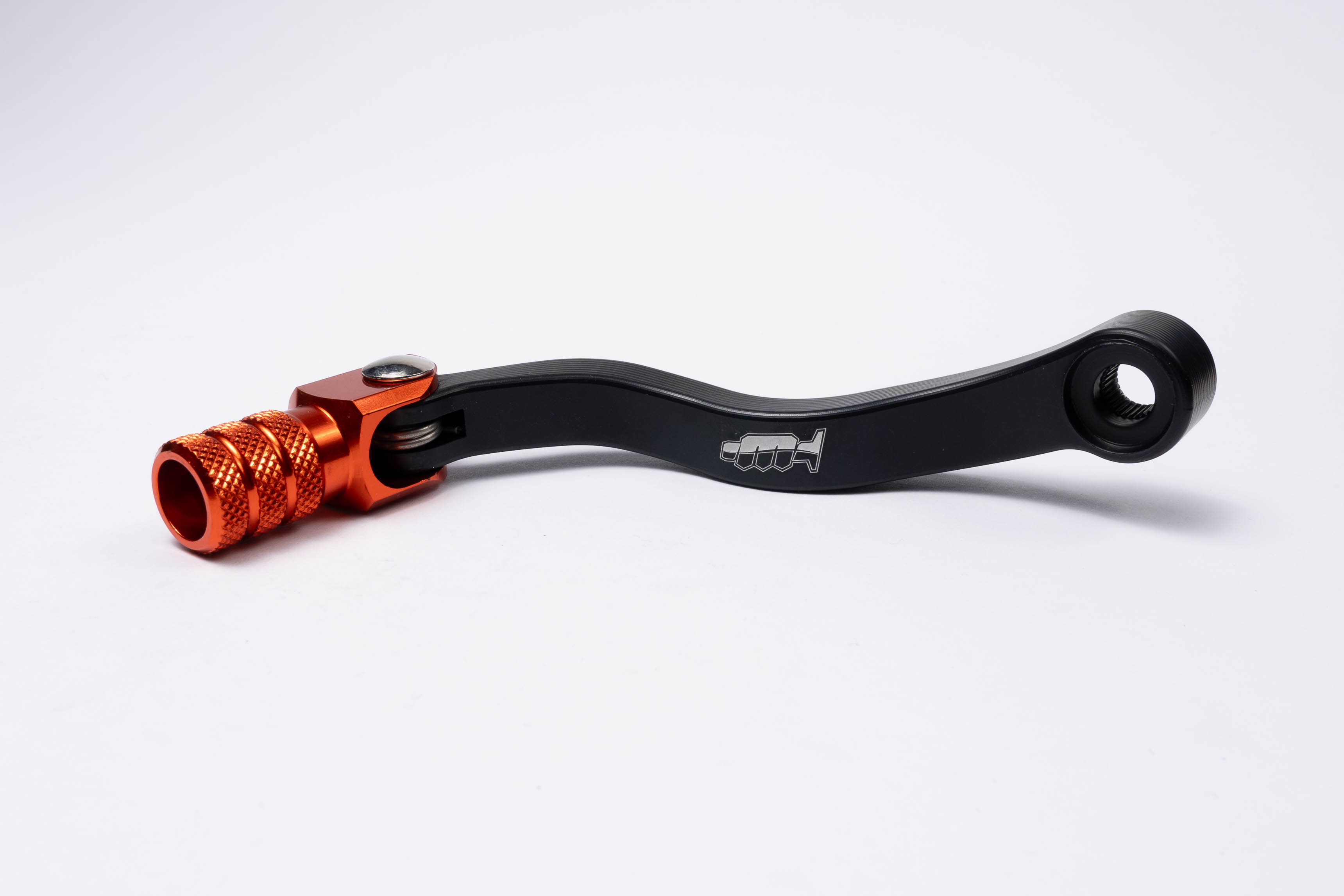 Leva cambio in alluminio CNC KTM - corpo nero, puntale arancione