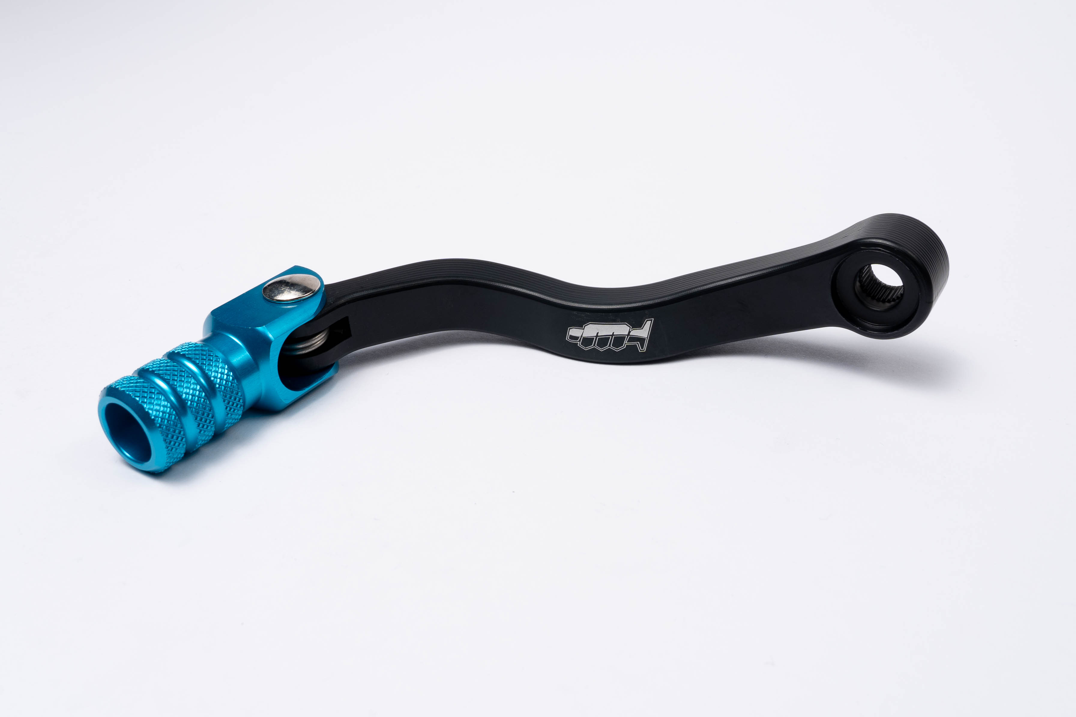 Leva cambio in alluminio CNC HUSABERG HUSQVARNA - corpo nero, puntale azzurro