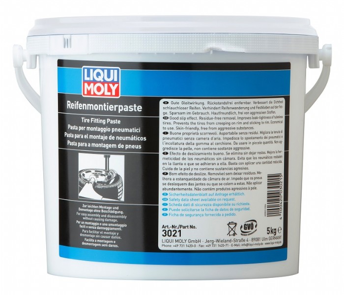 Pasta montaggio pneumatici LIQUI MOLY, colore bianco - 5 KG
