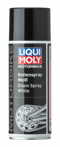 Spray catena LIQUI MOLY Motorbike Bianco - 100% sintetico - 400 ml