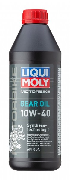 Olio cambio/frizione LIQUI MOLY Motorbike Gear Oil - 10W/40 - A base sintetica - 1 L