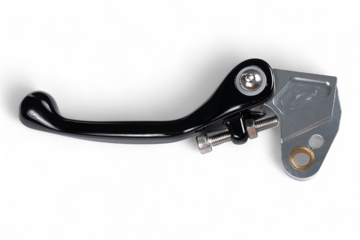 Leva frizione snodata forgiata nera KAWASAKI SUZUKI