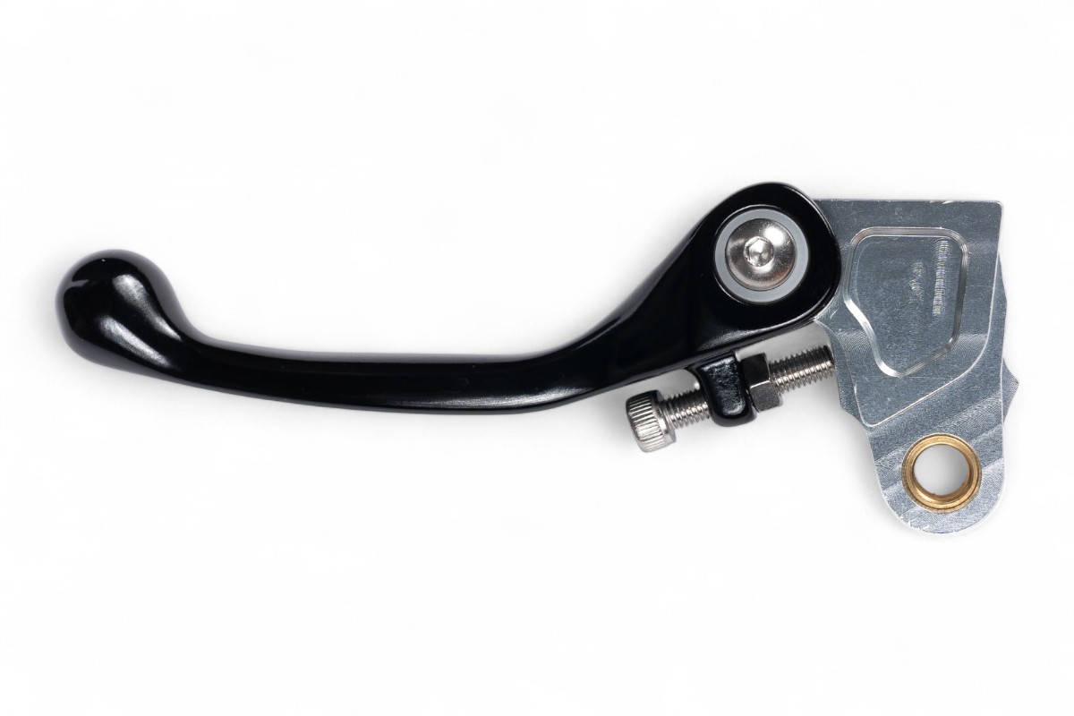 Leva frizione snodata forgiata nera KAWASAKI SUZUKI