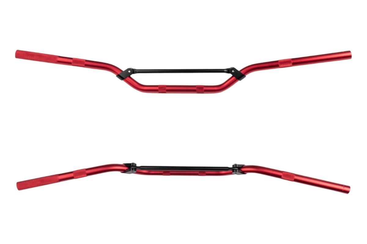 Manubrio ø 22mm in lega MX REGULAR - Anodizzato, rosso