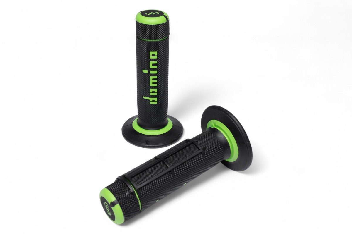 Manopole DOMINO Cross - Nero/verde