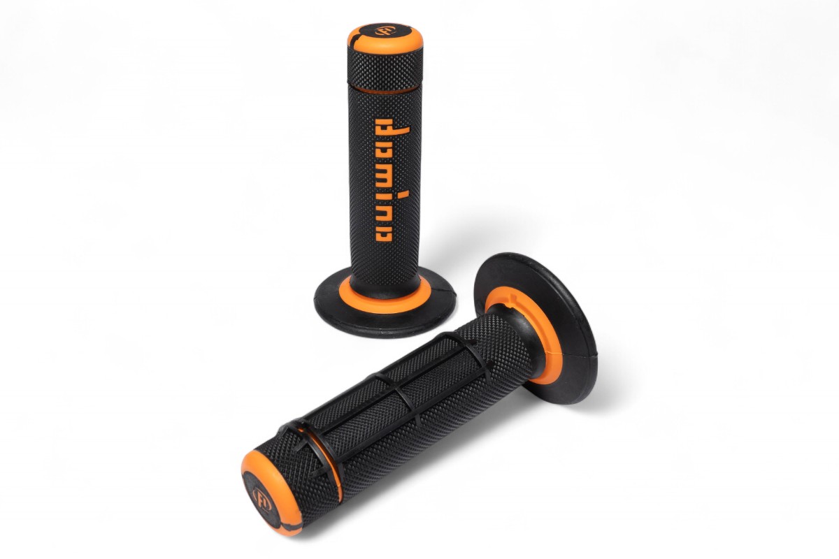 Manopole DOMINO Cross - Nero/arancione