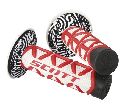 Manopole SCOTT Diamond - Rosso/bianco