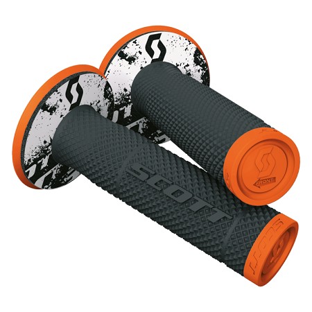 Manopole SCOTT SXII - Nero/arancione