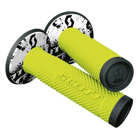 Manopole SCOTT SXII - Nero/giallo fluo