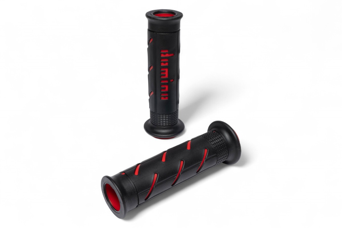 Manopole DOMINO Strada XM2 - Nero/rosso