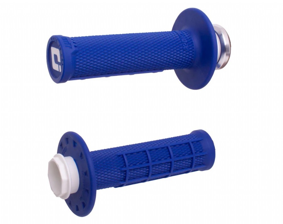 Manopole Lock-ON ODI V2 Micro-X Half Waffle - Blu