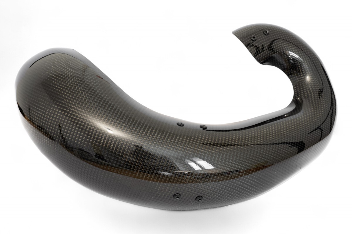 Protezione marmitta in fibra di carbonio - GASGAS HUSQVARNA KTM