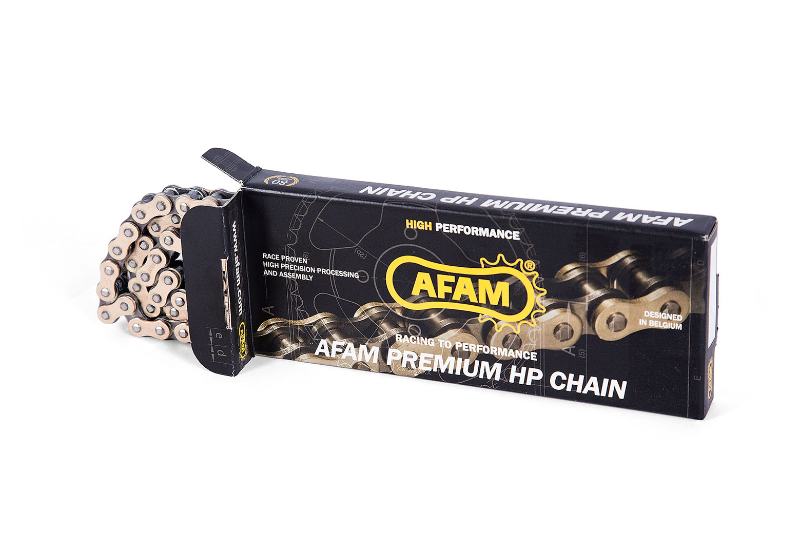 Catena AFAM 428 MX - 140 maglie - Oro