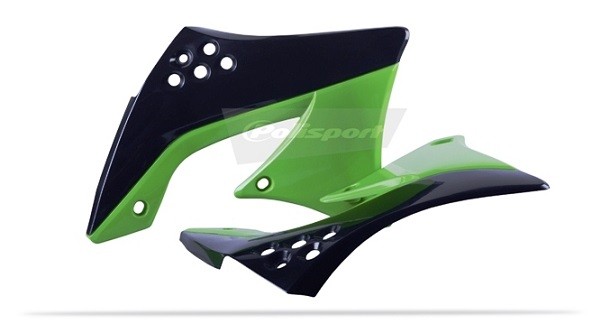 Convogliatori radiatore KAWASAKI nero/verde05
