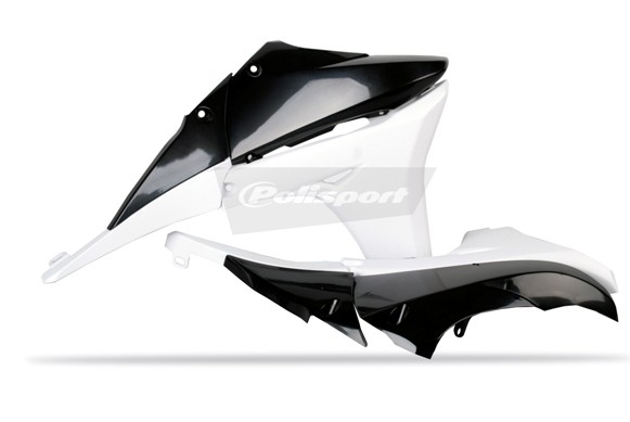 Convogliatori radiatore con copri serbatoio YAMAHA nero/bianco