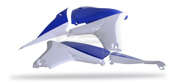 Convogliatori radiatore con copri serbatoio YAMAHA blu yam98/bianco