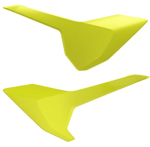 Portanumeri laterali HUSQVARNA giallo fluo