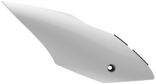 Portanumeri laterali bianco per kit restyling CR
