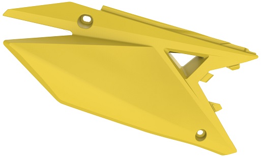 Portanumeri laterali con protezione calore SUZUKI giallo rm01