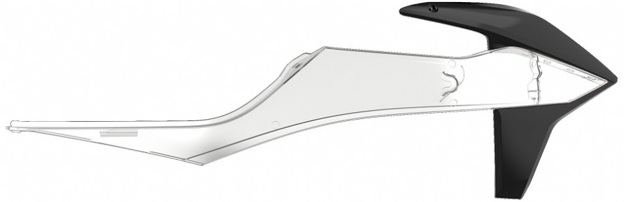 Convogliatori radiatore KTM clear/nero