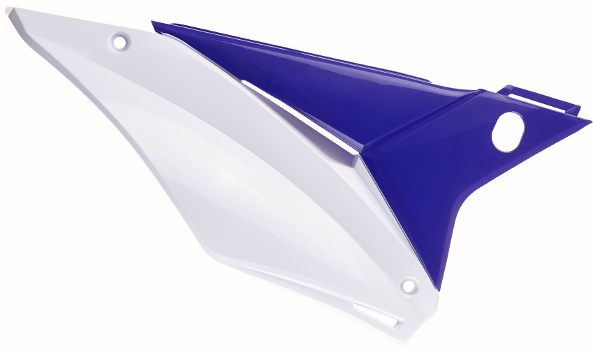 Portanumeri laterali SHERCO blu/bianco