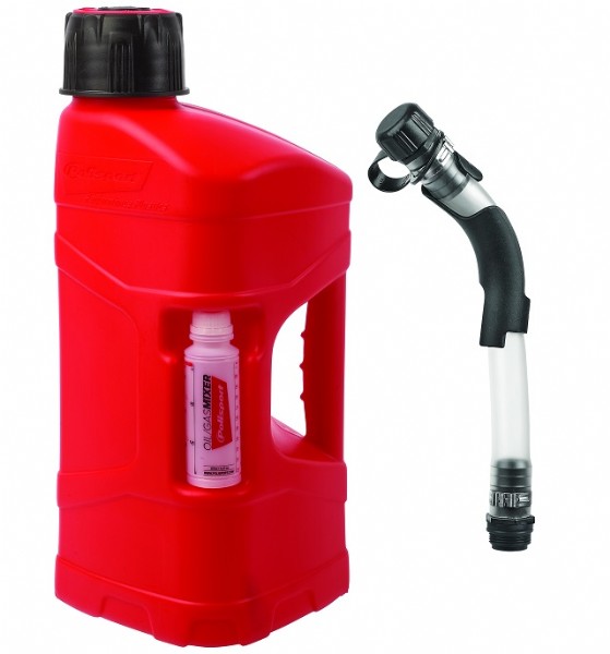 Tanica ProOctane POLISPORT (10 L) - Tappo erogatore con tubo di prolunga e misurino