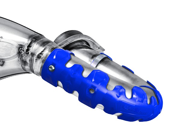 Protezione collettori Armadillo POLISPORT - Versione corta 22cm - Blu