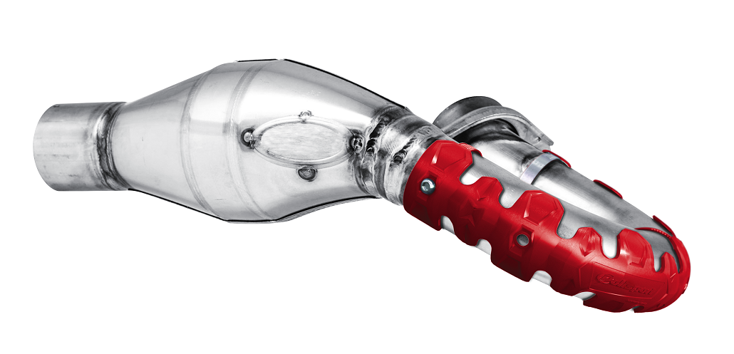 Protezione collettori Armadillo POLISPORT - Versione lunga 40cm - Rosso